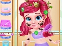 Messy Little Mermaid Makeover - Makeup  amp; Dressup