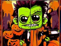 Franky  amp;amp; Vampire Halloween Puzzle